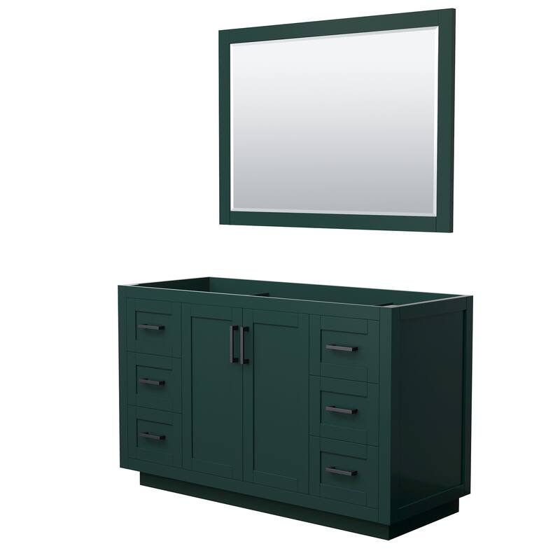 Wyndham Collection WCF2929-54S-CX-M46 Miranda 54" Single Free Standing - Green / Matte Black Hardware