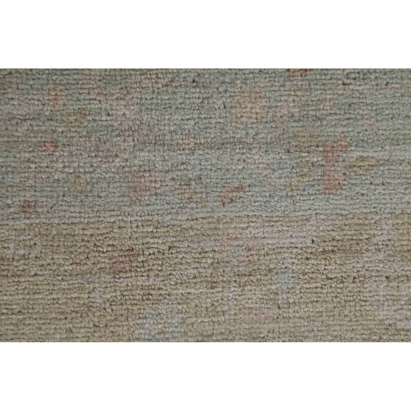 Hand Knotted Oriental 100% Wool Carpet Traditional Geometric Beige & Ivories Art Deco Area Rug - 4' 11'' X 4' 0''