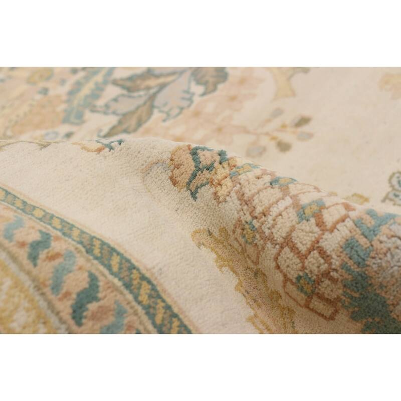 ECARPETGALLERY Hand-knotted Jamshidpour Ivory Wool Rug - 8'0 x 9'10