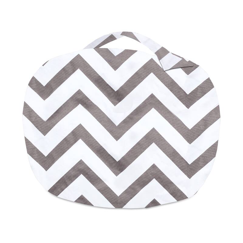 Kids Bean Bag Chair Cover Stuffed Animal Storage or Toy Organizer