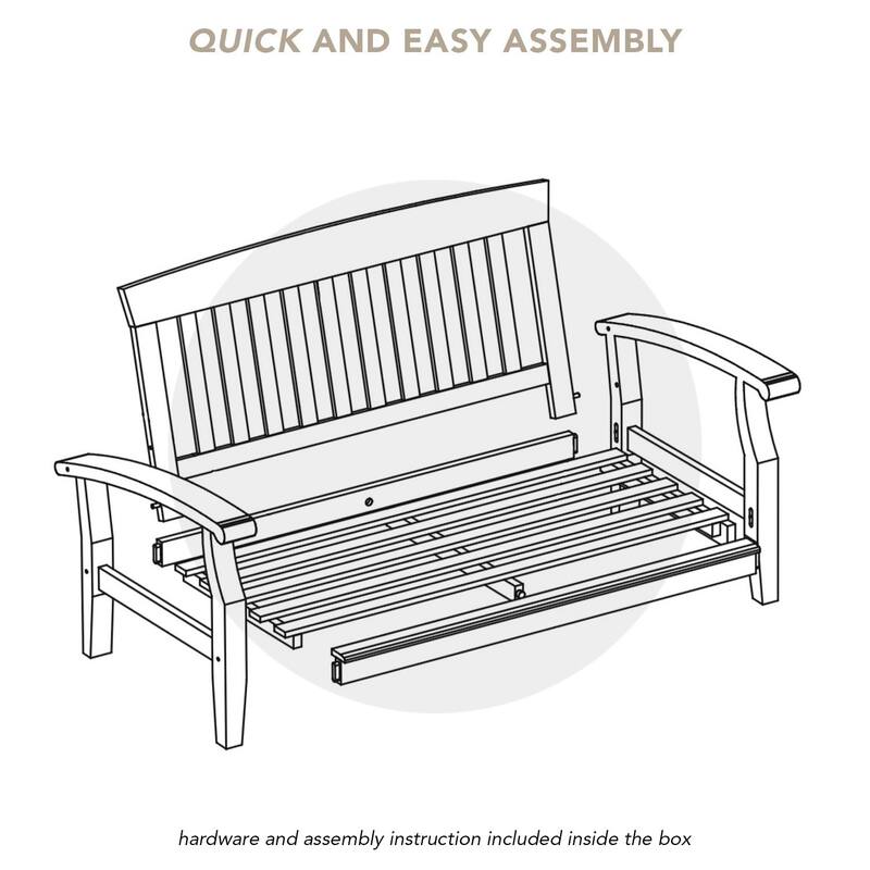 Cambridge Casual Leon 7-piece Teak Patio Conversation Set