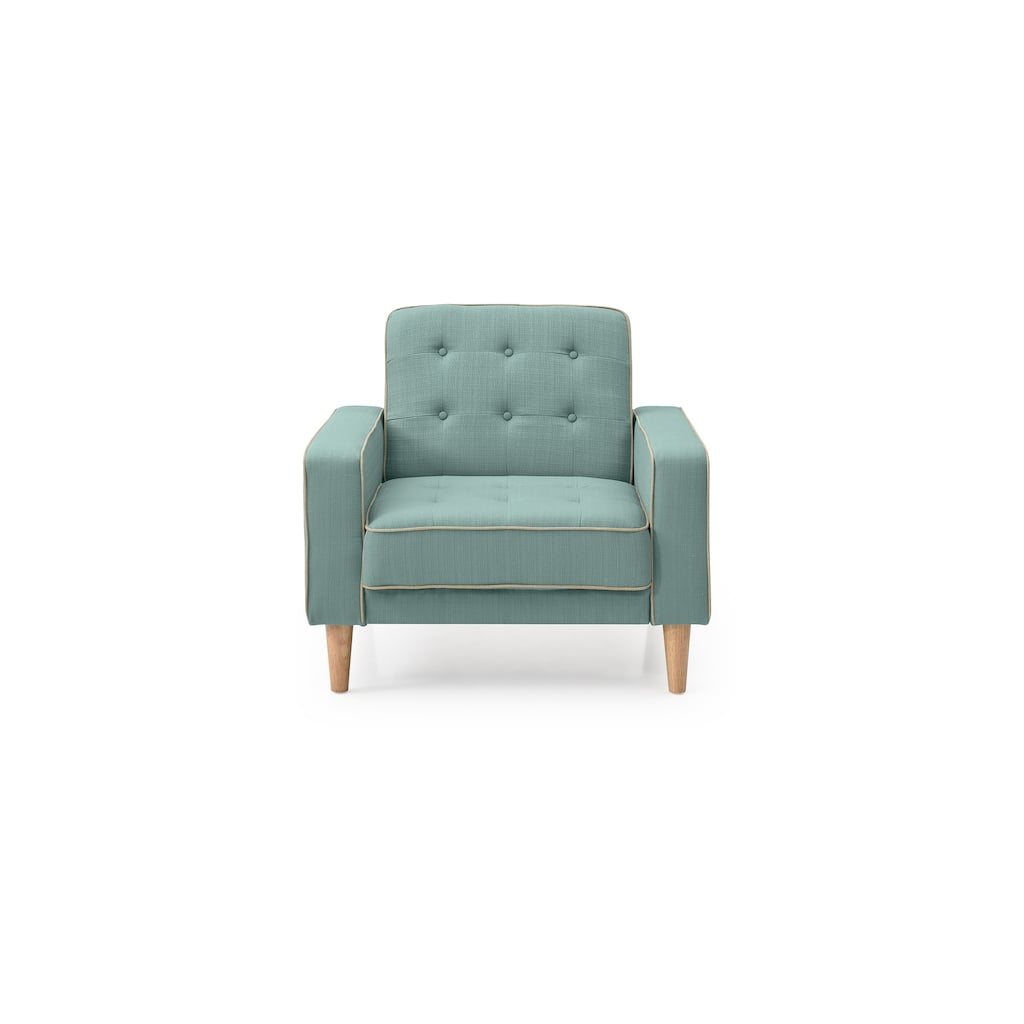 Tufted Accent Chair with Sleeper Conversion - 36" - Green