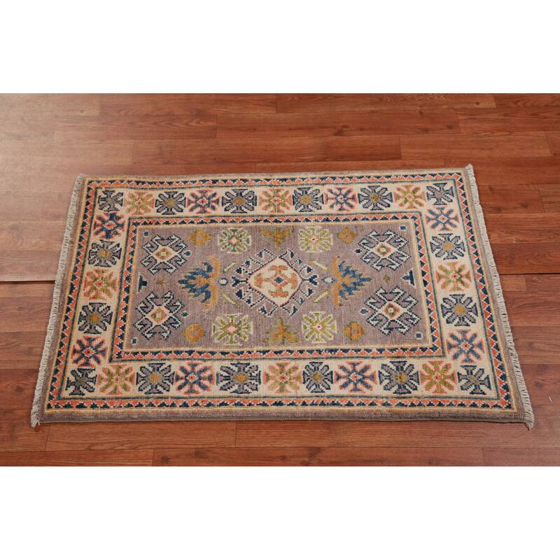Kazak Oriental Foyer Rug Handmade Accent Wool Carpet - 2'0"x 3'0"