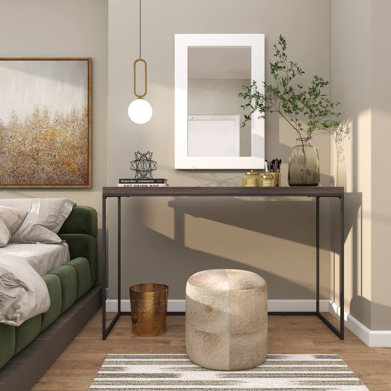 White Wooden Room Wall Mirror