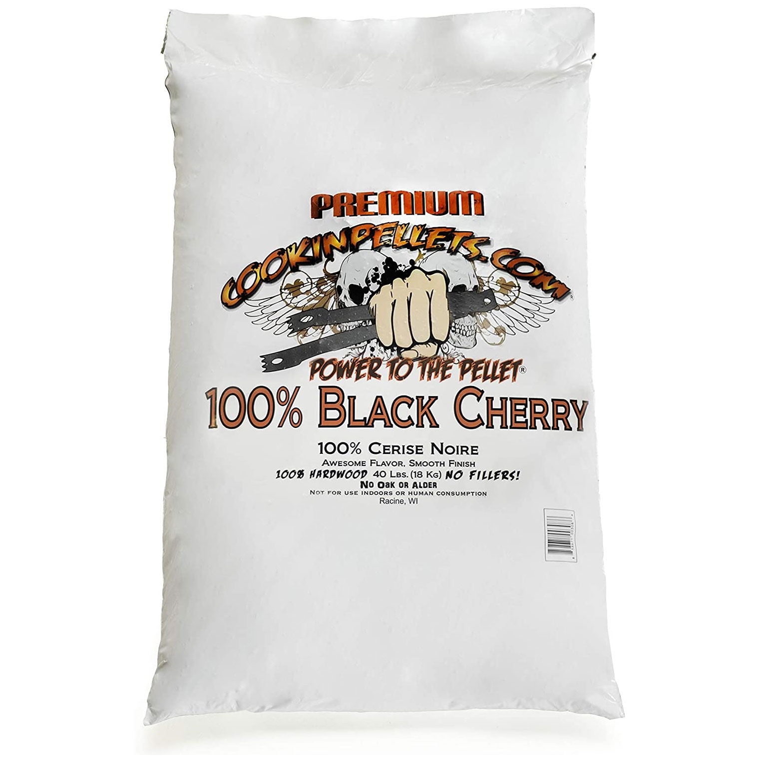 CookinPellets Black Cherry Smoker Smoking Hardwood Wood Pellets, 40 Pound Bag