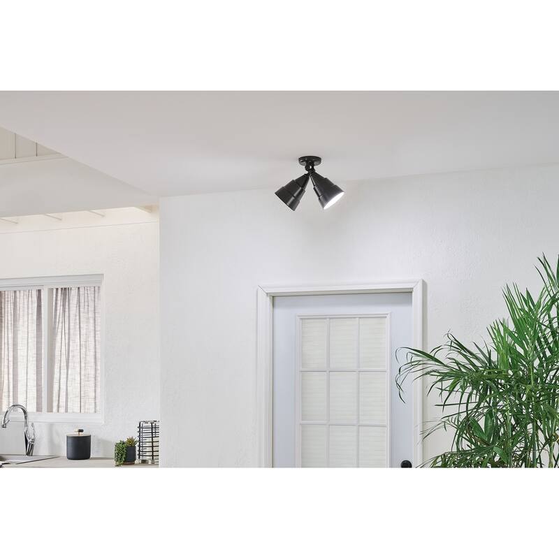 Kichler Lighting Utilitarian 2-light Architectural Bronze Outdoor Wall Sconce