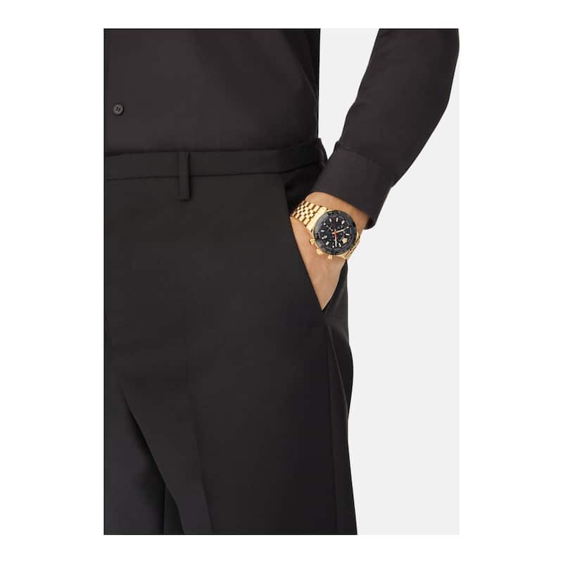 Versace Hellenyium Chrono Leather Watch