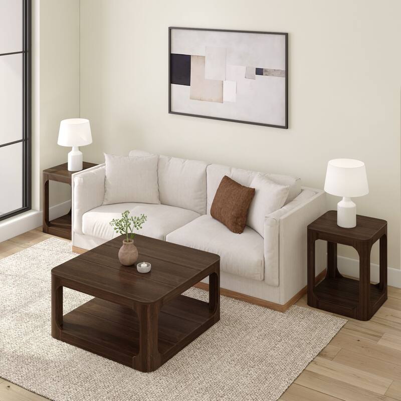 Plank and Beam Forma Real Wood Square Coffee Table - 36"