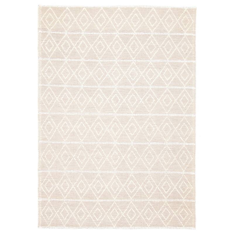 ECARPETGALLERY Braid weave Sienna Cream Wool Rug - 6'1 x 8'11 - Cream - 6'1 x 8'11