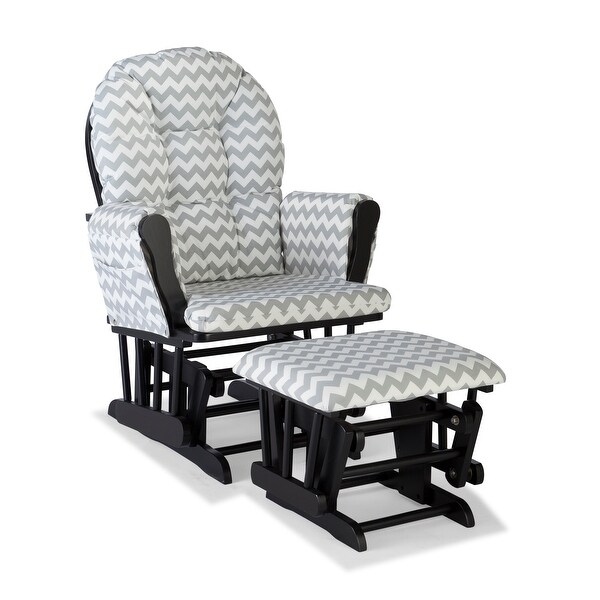 storkcraft hoop glider and ottoman set