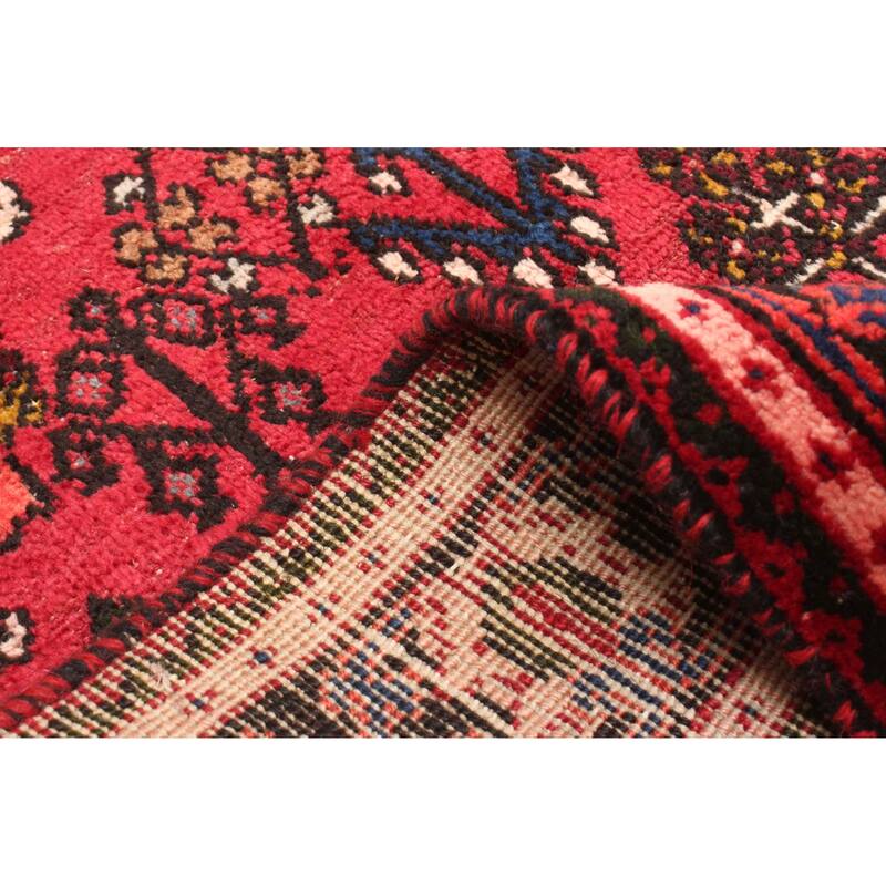 ECARPETGALLERY Hand-knotted Anatolian Red Wool Rug - 4'3 x 6'10
