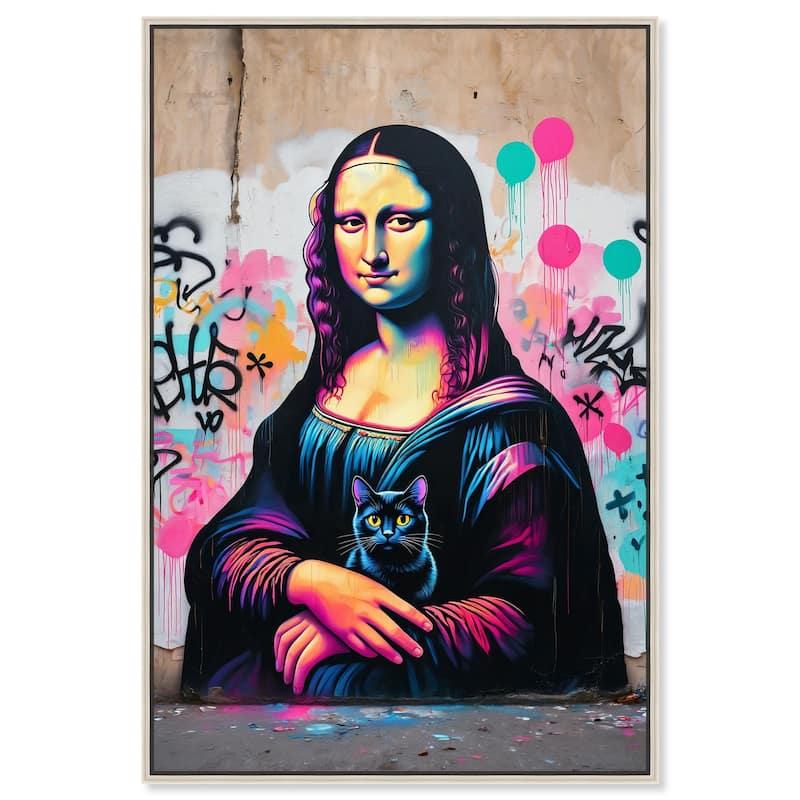 Lisa's Little Secret Canvas by Art Remedy - Silver - 24" x 36"