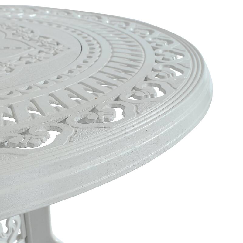 Patio Table Round Outdoor Coffee Table with Umbrella Hole