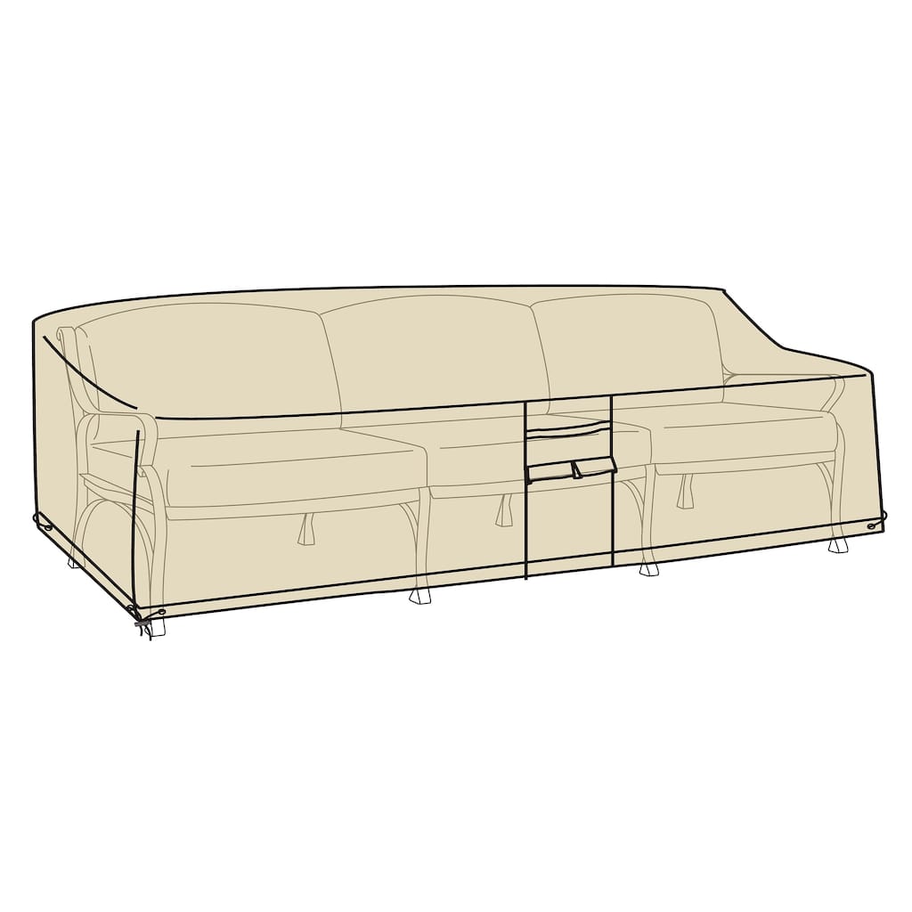 Deluxe Deep Seat Sofa Cover - Tan