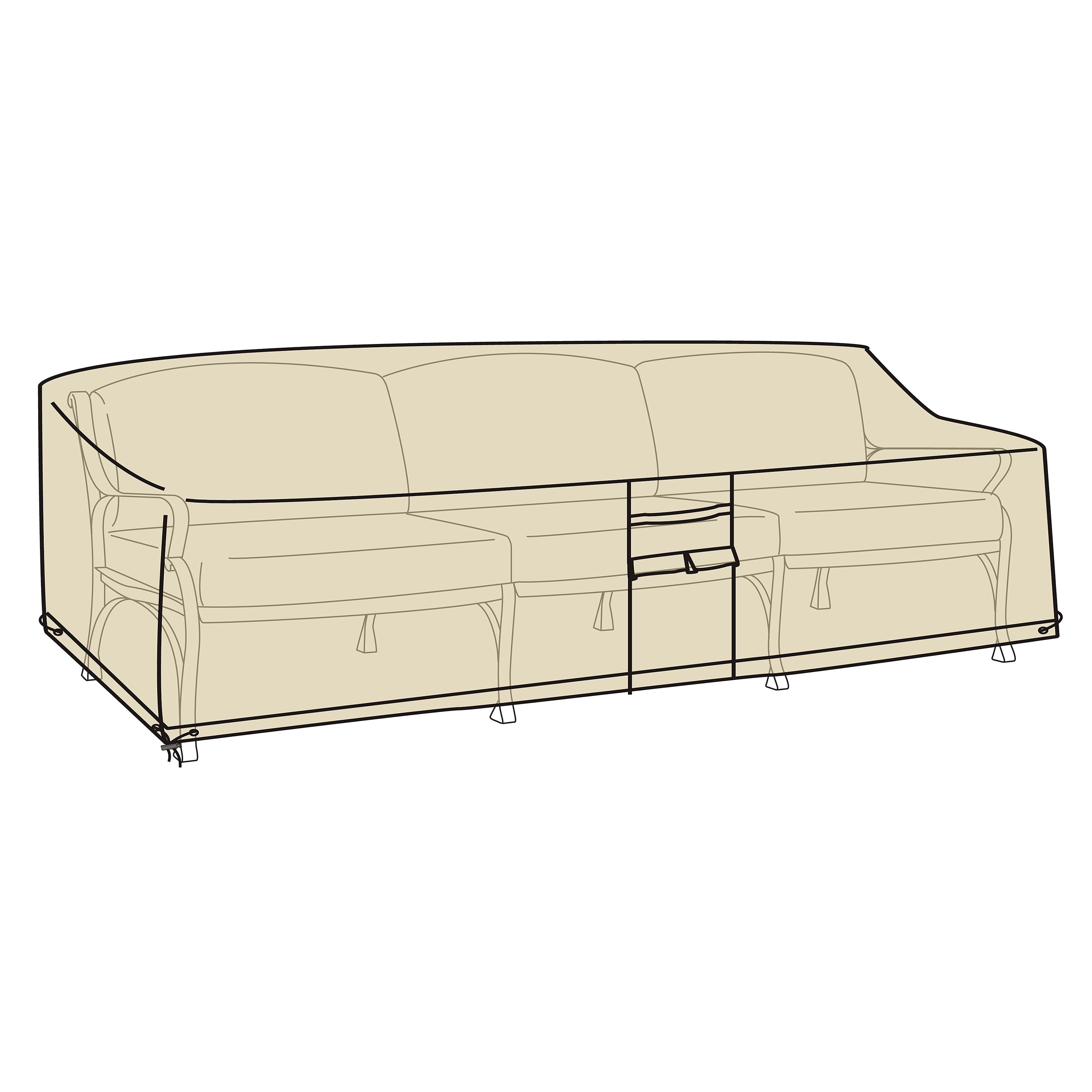 Deluxe Deep Seat Sofa Cover - Tan