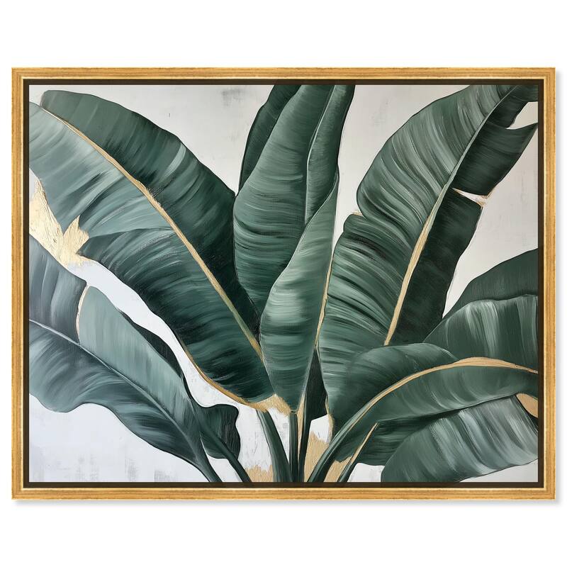 Jungle Jewel Jade II Canvas by Art Remedy - Gold - 36" x 30"