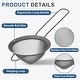 preview thumbnail 3 of 7, 2pcs Fine Mesh Strainer Stainless Steel Cocktail Strainer - 1 inch