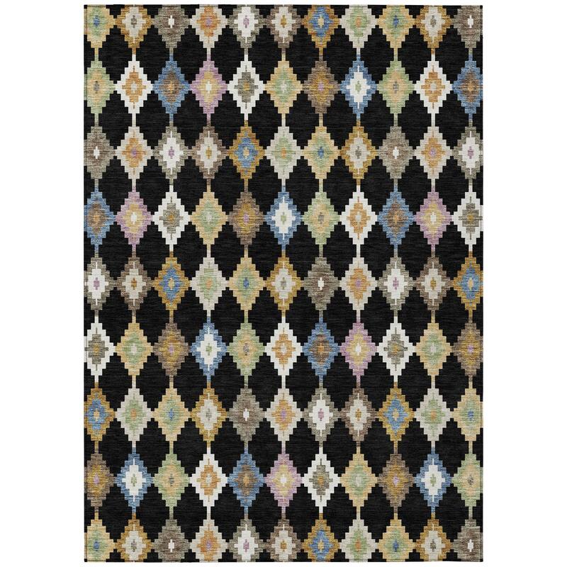 Machine Washable Indoor/ Outdoor Global Ahmet Chantille Rug