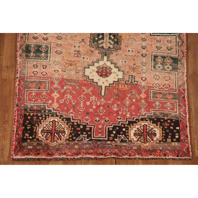 Qashqai Persian Vintage Area Rug Handmade Tribal Wool Carpet - 3'9"x 5'7"