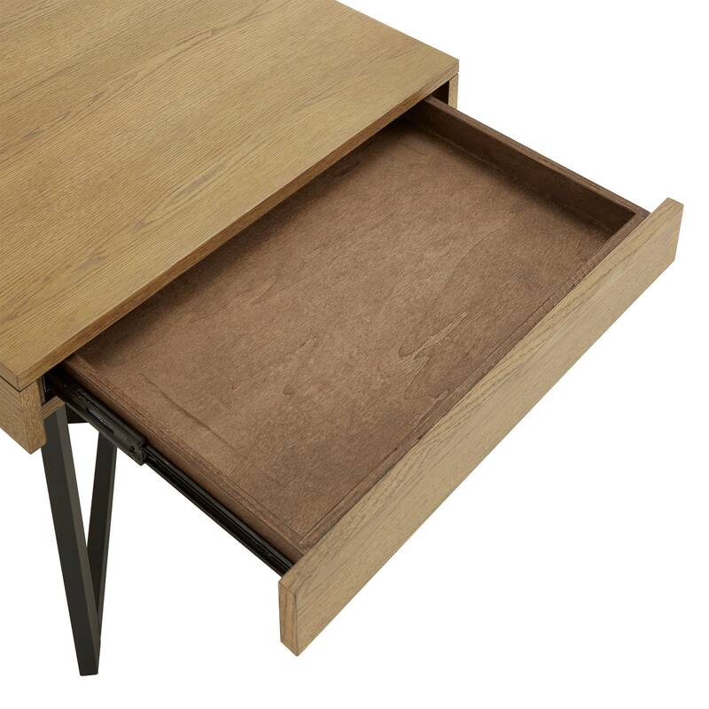 Eldersley Wood Finish Table with Drawer(s) by iNSPIRE Q Modern