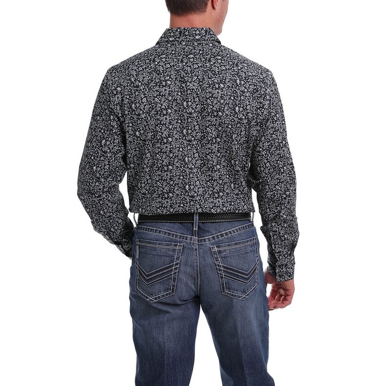 Shop Cinch Western Shirt Mens Long Sleeve Plaid Front Modern Fit