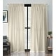 preview thumbnail 14 of 31, ATI Home Loha Light Filtering Pinch Pleat Curtain Panel Pair 27x96 - Natural