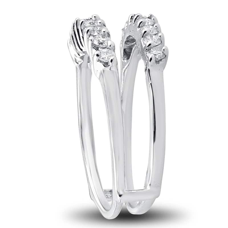 5/8ct Diamond Guard Ring Enhancer White Gold