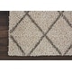preview thumbnail 65 of 120, Nourison Brisbane Large Diamond Geometric Modern Shag Area Rug