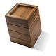 preview thumbnail 7 of 6, Teak Waste Basket