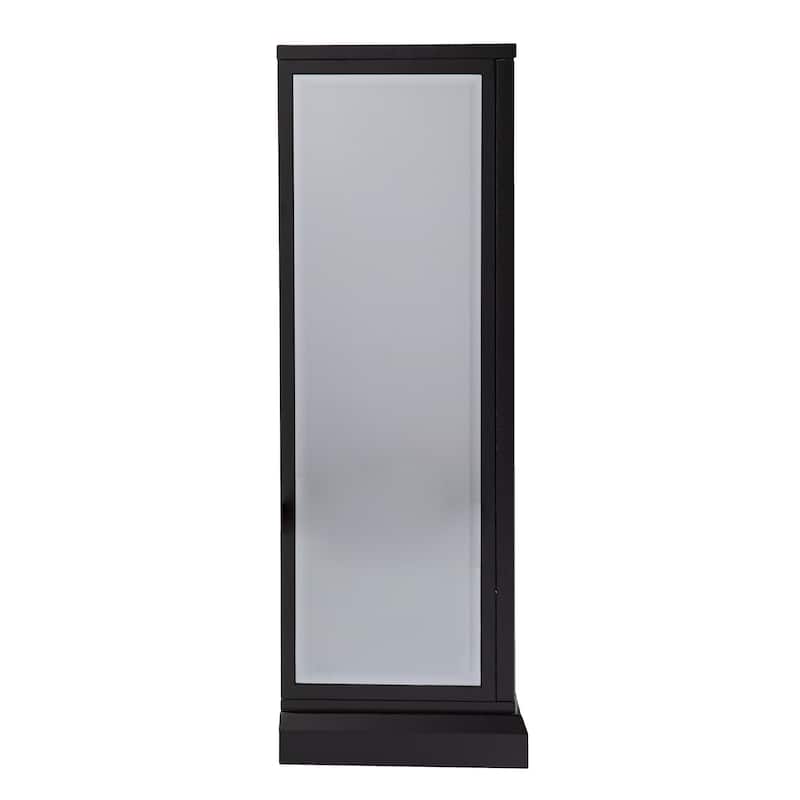 SEI Furniture Tranton Contemporary Color Changing Electric Fireplace with a Mirrored and Faux Marble Mantel