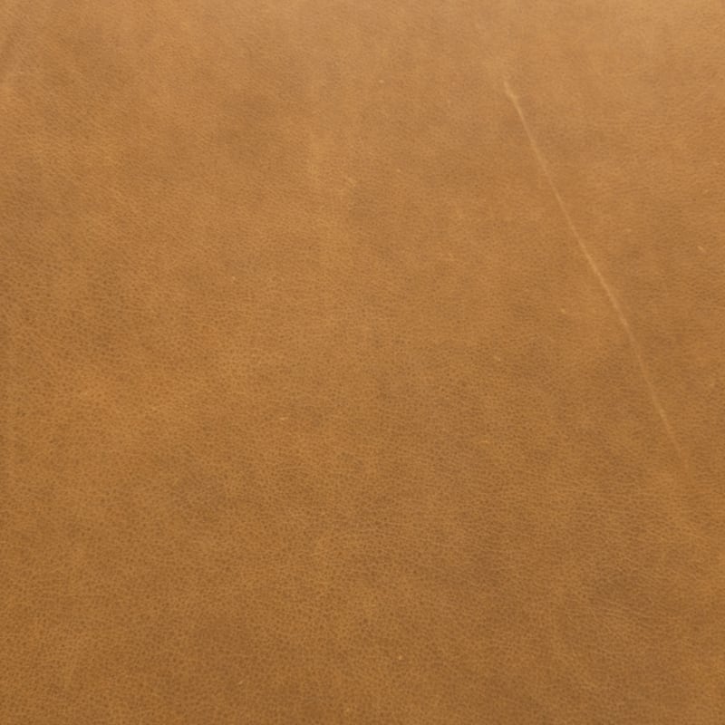 Poly & Bark Jarmo Ottoman with Adjustable Walnut Table - Full Grain Genuine Italian Leather