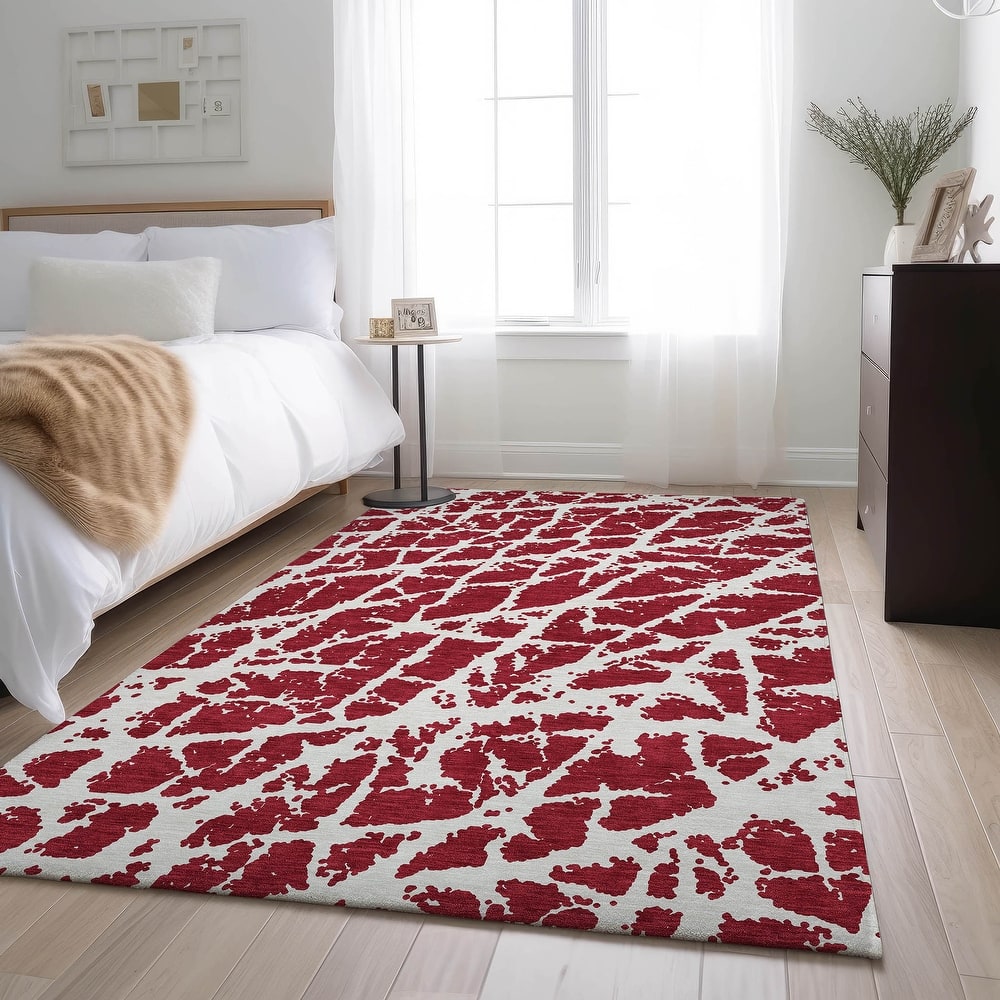 Premium Washable Super Soft Modern Crackle Mayfield Rug