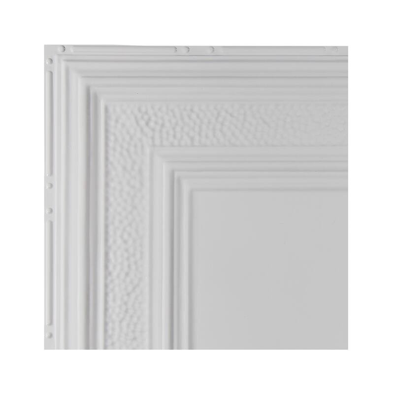 Great Lakes Tin Milwaukee Lay-in Ceiling Tile - Gloss White - Sample