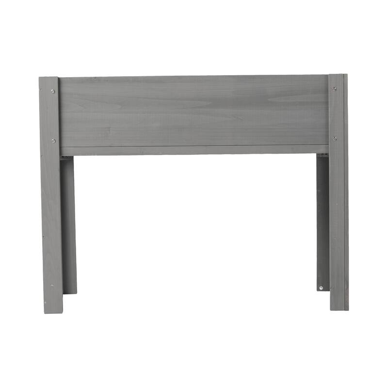 Natural Elevated Planter Box for Outdoor Use with Eco-Friendly Finish