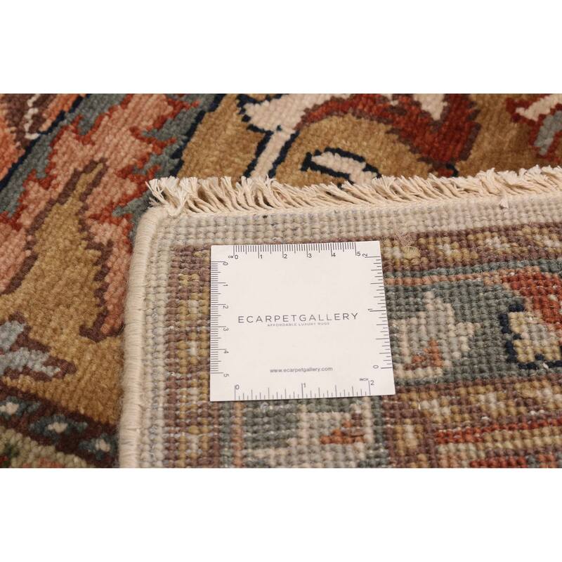 ECARPETGALLERY Hand-knotted Jules Sultane Ivory Wool Rug - 8'11 x 11'8