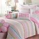 preview thumbnail 1 of 6, Taylor & Olive Sunfish Pink Pastel Cotton Quilt Bedding Set