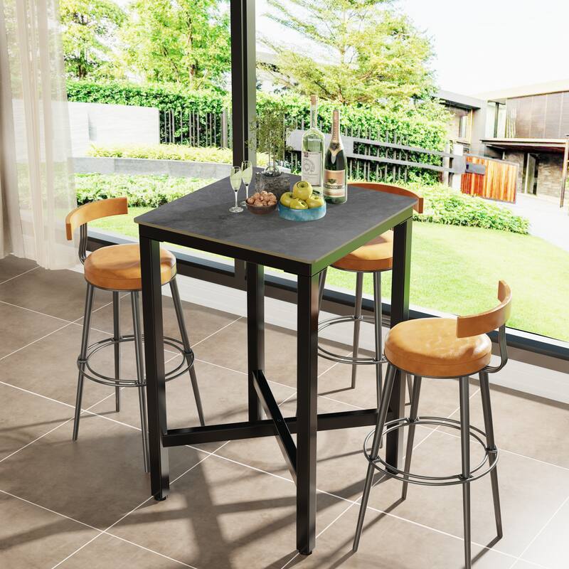 Bar Height 41.4" Dining Table - 27.55x27.55x41.4 inch