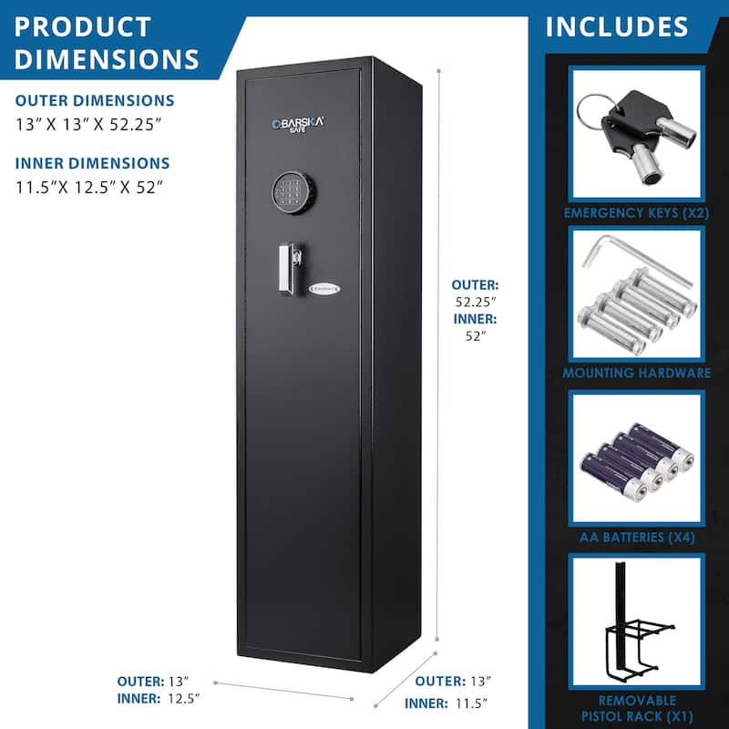4.33 Cu Ft Digital Keypad Rifle Safe