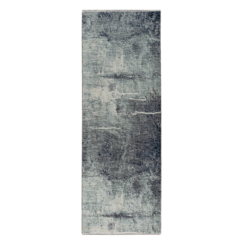 Legacy Collection Stormy Blue Area Rug - 2'3" X 7'10"