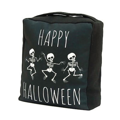 Happy Halloween Fabric Door Stop with Handle
