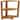 Teak Corner Shower Storage Stand - Natural - 11.81"D x 11.81"W x 26.97"H