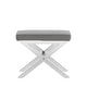 preview thumbnail 22 of 23, Southport Linen 22-inch Chrome Finish Metal Stool by iNSPIRE Q Bold