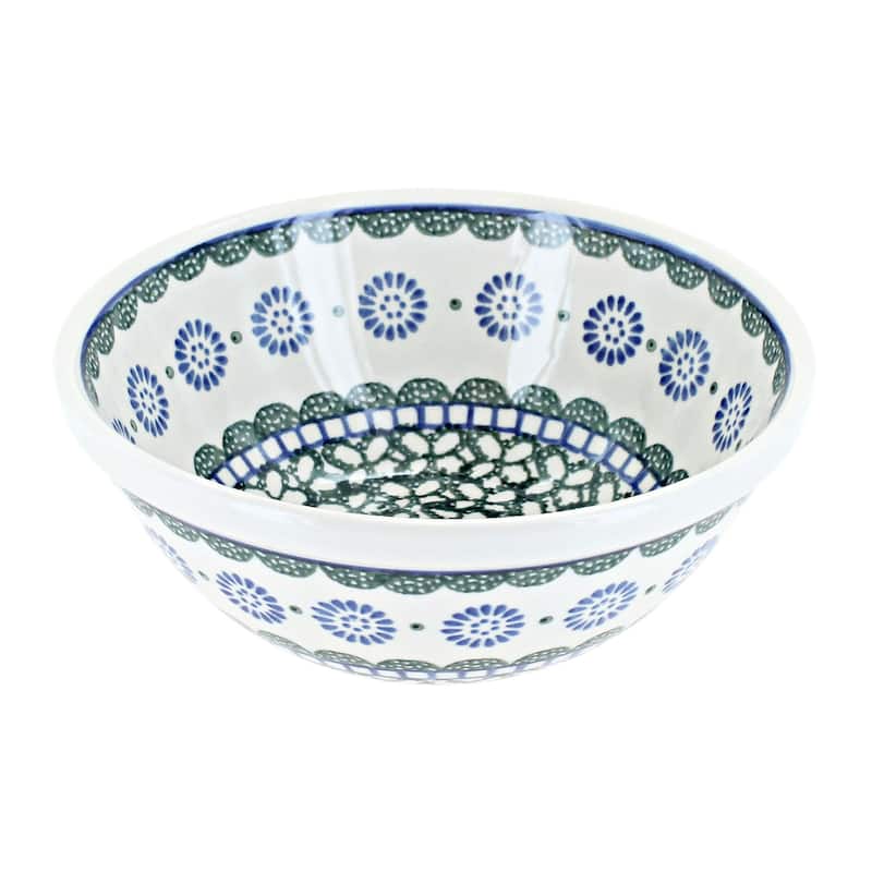 Blue Rose Polish Pottery Ceramika Artystyczna Cereal Bowl - Maia