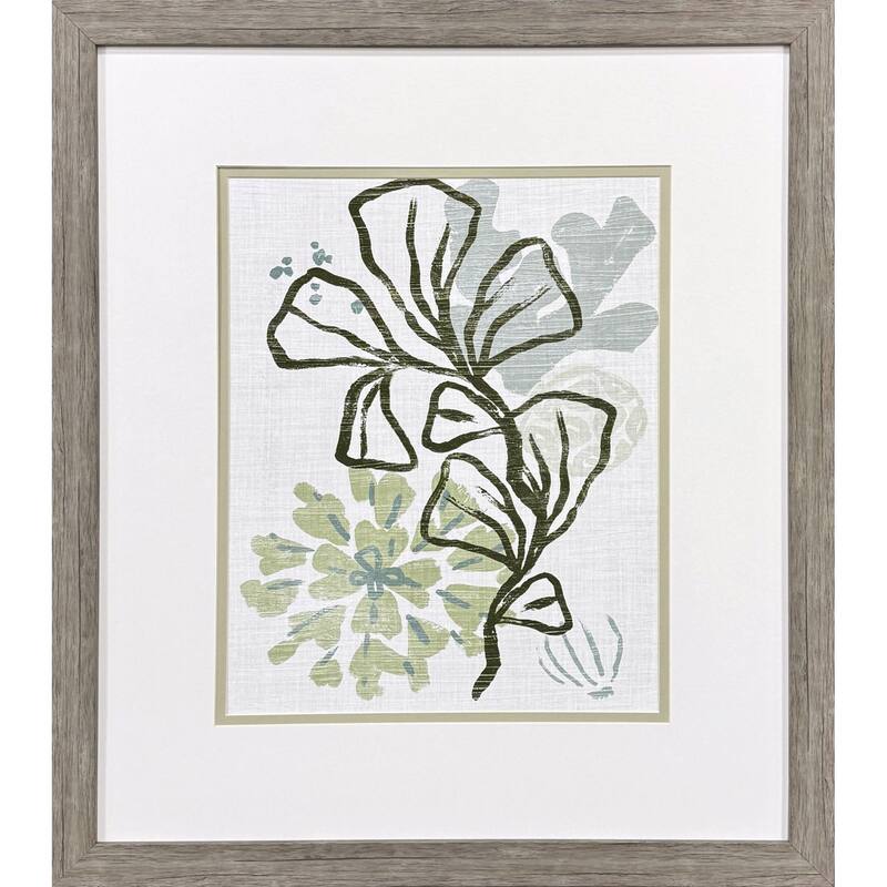 Paragon Coral Blockprint III Framed Art