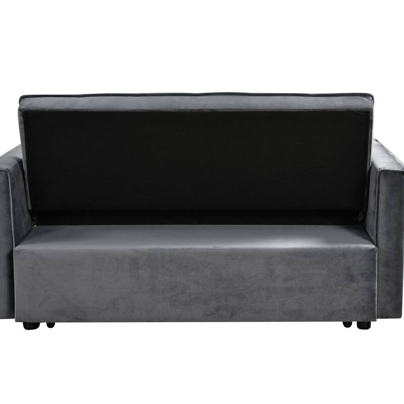 Pull-out Sofa Bed, 3-in-1 Convertible Futon Sofa Bed