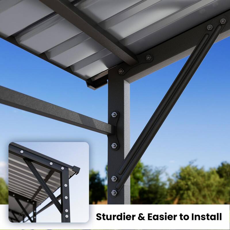 SUNBURY Outdoor Heavy Duty Outdoor Steel Carport