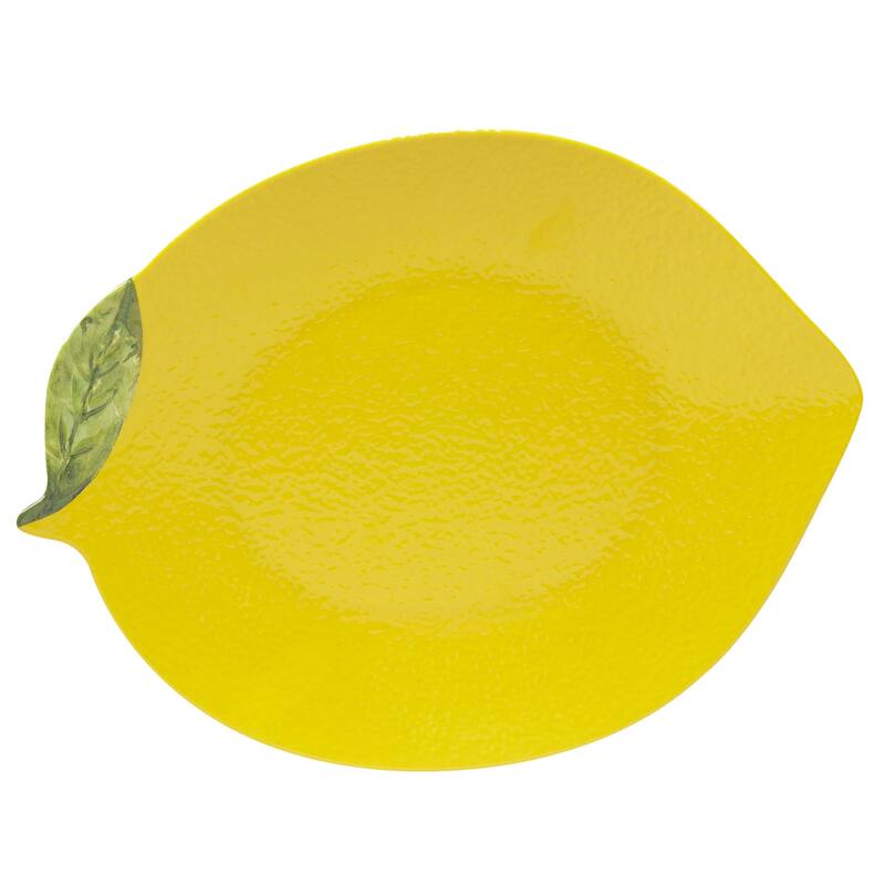 Certified International 3-D Lemon 2-piece Melamine Serving Set
