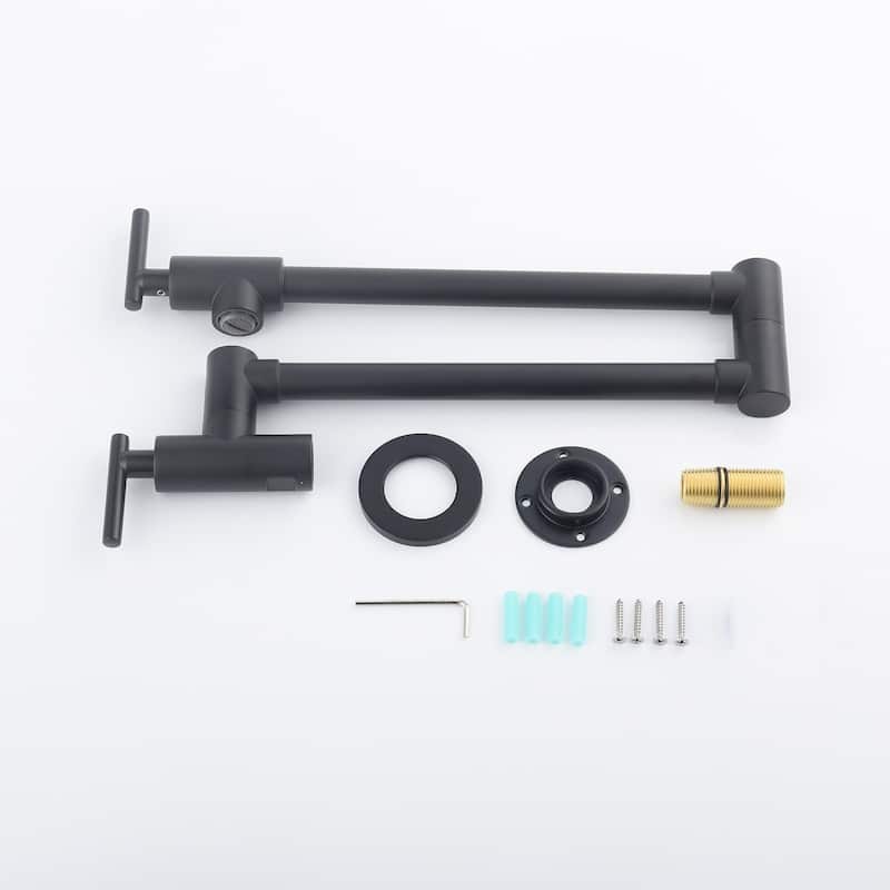 Wall-Mounted Pot Filler Faucet