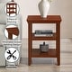 preview thumbnail 19 of 24, Convenience Concepts Tribeca End Table with Shelves