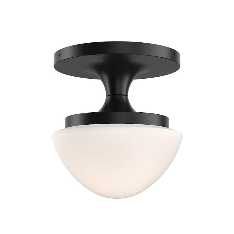 Hinkley Lighting 47811 Knox 8" Wide Semi-Flush Bowl Ceiling Fixture - Black